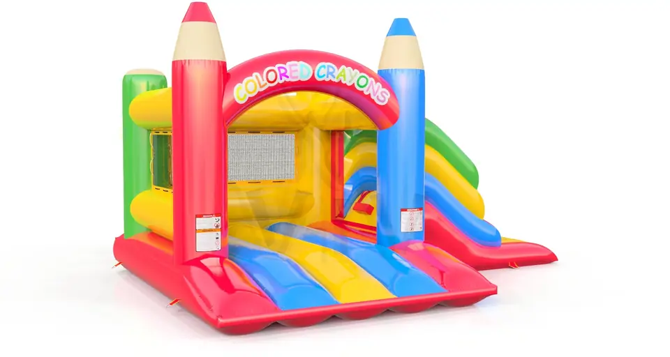 Bounce Micro Crayons with slide commercial inflatable bounce
