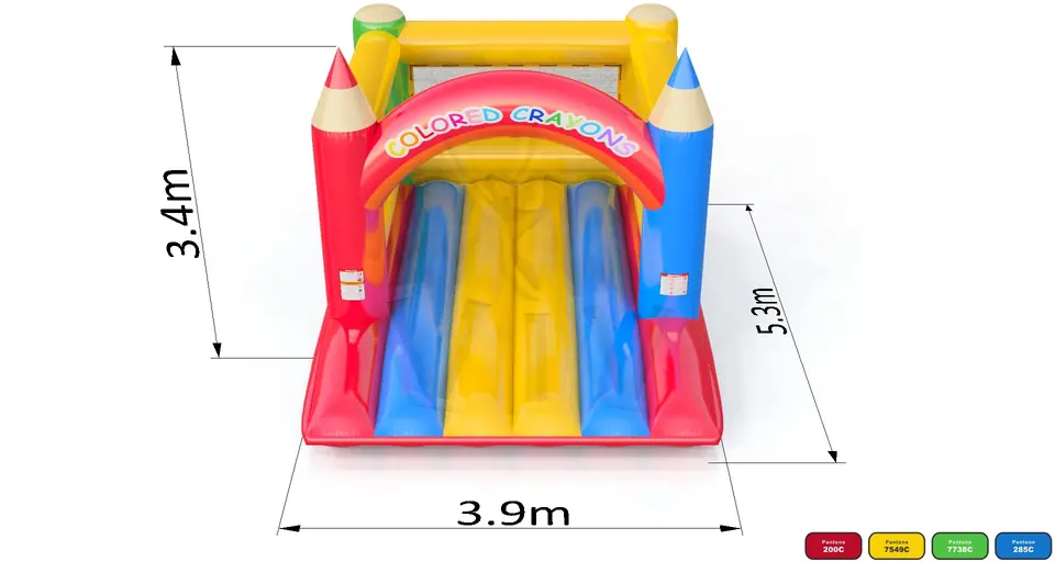 Bounce Mini Crayons commercial inflatable bounce