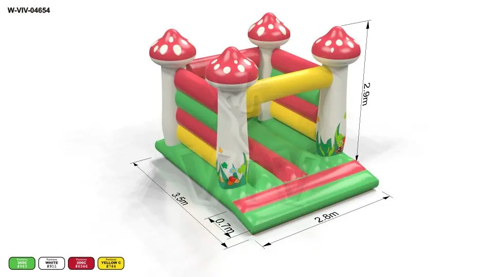 Bounce Mushroom - Micro Collection commercial inflatable bounce