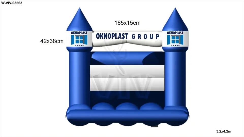 Bounce Oknoplast 3.2 x 4.2 m commercial inflatable bounce