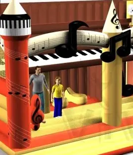 Bounce Piano commercial inflatable bounce