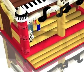 Bounce Piano commercial inflatable bounce