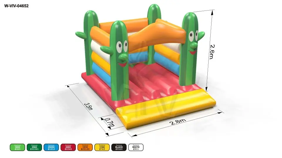 Bounce Saloon Cactus - Micro Collection commercial inflatable bounce
