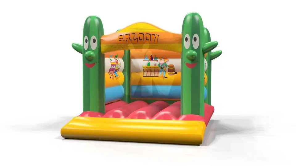 Bounce Saloon Cactus - Micro Collection commercial inflatable bounce