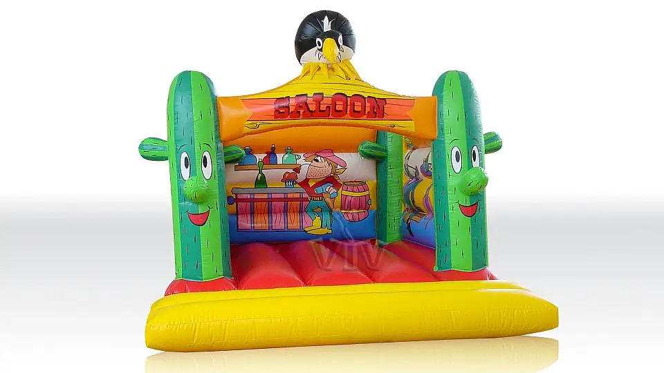 Bounce Saloon Cactus without roof commercial inflatable bounce