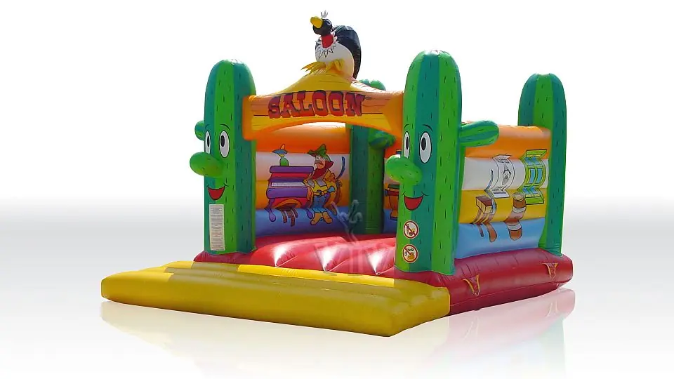 Bounce Saloon Cactus without roof commercial inflatable bounce