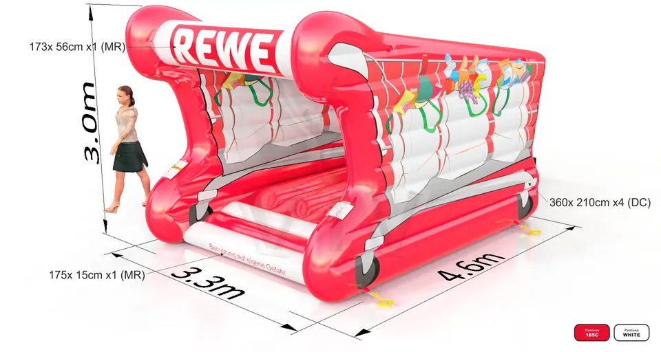 Bounce Shopping troley commercial inflatable bounce