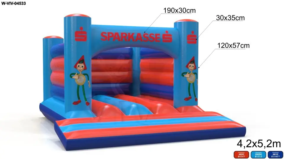 Bounce Sparkasse commercial inflatable bounce