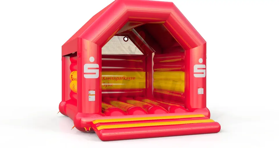 Bounce Sparkasse with detachable roof commercial inflatable bounce