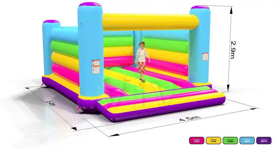 Bounce Startup L (No roof, full walls) commercial inflatable bounce