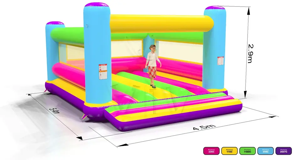 Bounce Startup L (no roof, net walls) commercial inflatable bounce