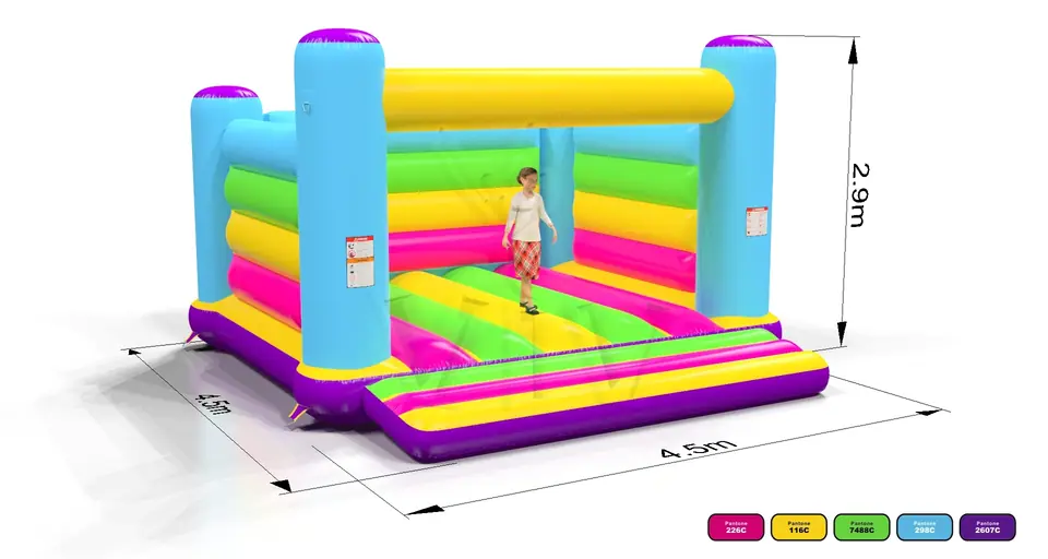 Bounce Startup L2 (No roof, full walls) commercial inflatable bounce