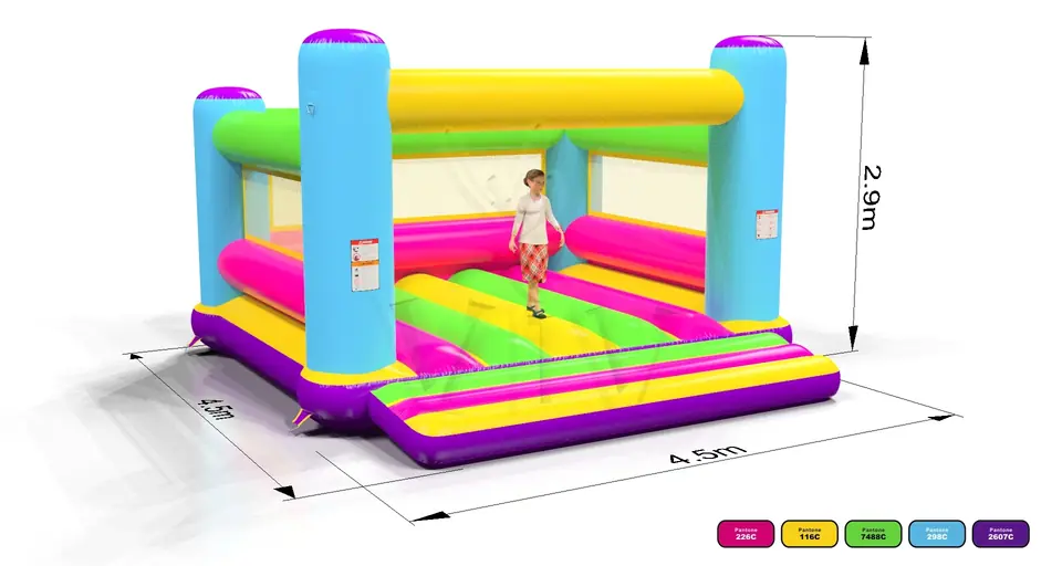 Bounce Startup L2 (no roof, net walls) commercial inflatable bounce