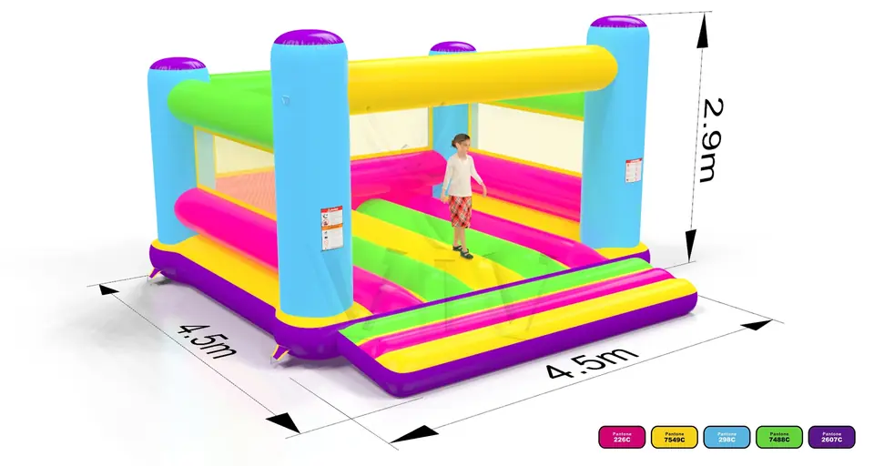 Bounce Startup L2 (no roof, net walls) commercial inflatable bounce