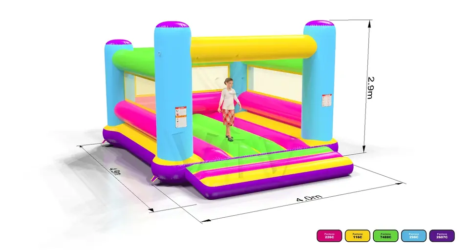 Bounce Startup M (no roof, net walls) commercial inflatable bounce