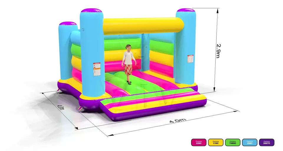 Bounce Startup M2 (No roof, full walls) commercial inflatable bounce