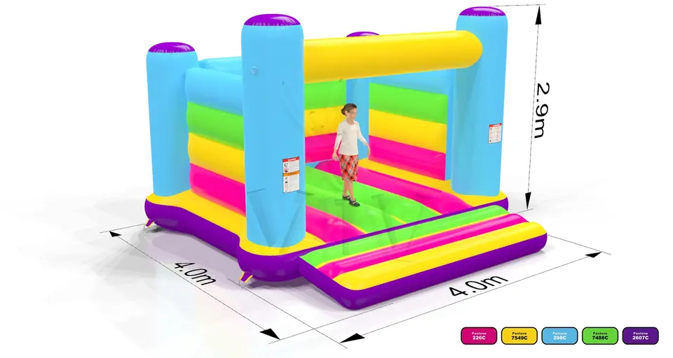 Bounce Startup M2 (No roof, full walls) commercial inflatable bounce