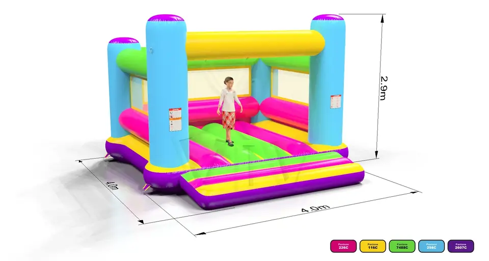 Bounce Startup M2 (no roof, net walls) commercial inflatable bounce