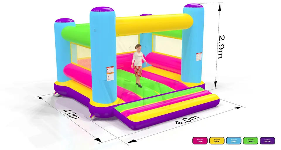 Bounce Startup M2 (no roof, net walls) commercial inflatable bounce
