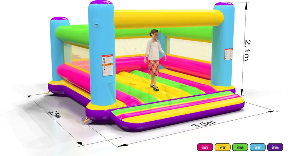 Bounce Startup S2 (no roof, net walls) commercial inflatable bounce