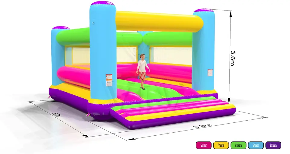 Bounce Startup XL (no roof, net walls) commercial inflatable bounce
