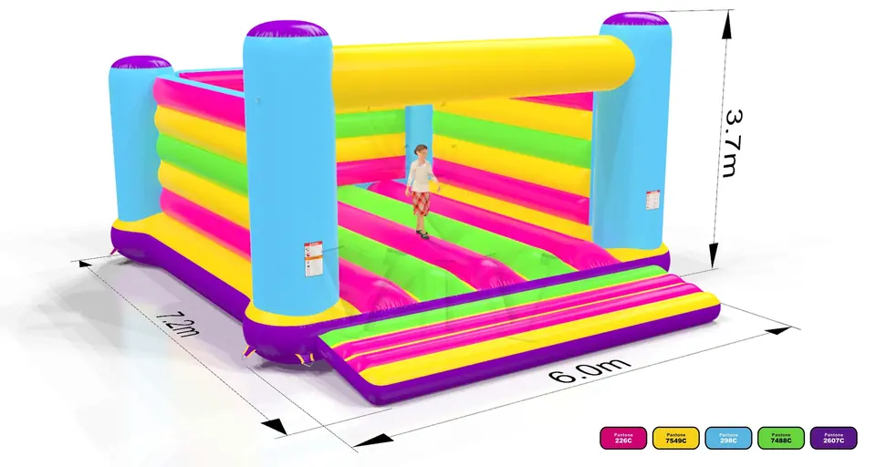 Bounce Startup XXL (no roof, full walls) commercial inflatable bounce