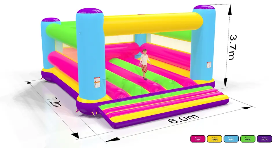 Bounce Startup XXL (no roof, net walls) commercial inflatable bounce
