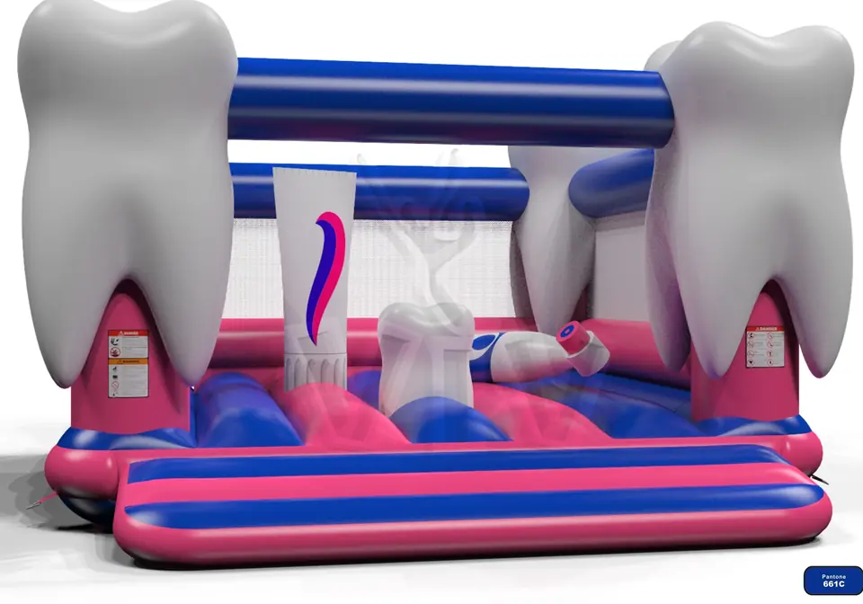 Bounce Tooth 4.5 x 5.4 m commercial inflatable bounce