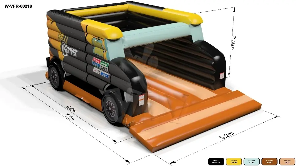 Bounce Truck without roof commercial inflatable bounce