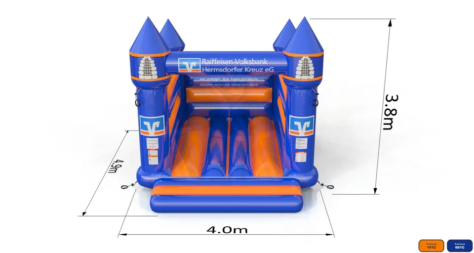 Bounce Volksbank commercial inflatable bounce
