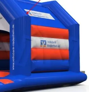 Bounce Volksbank 4.2 x 5.2 m commercial inflatable bounce
