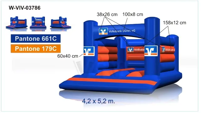 Bounce "Volksbank" - Collection Volksbank commercial inflatable bounce