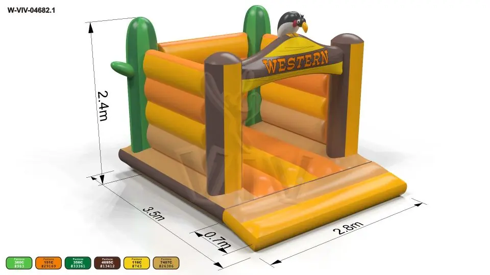 Bounce Western - Micro Collection commercial inflatable bounce