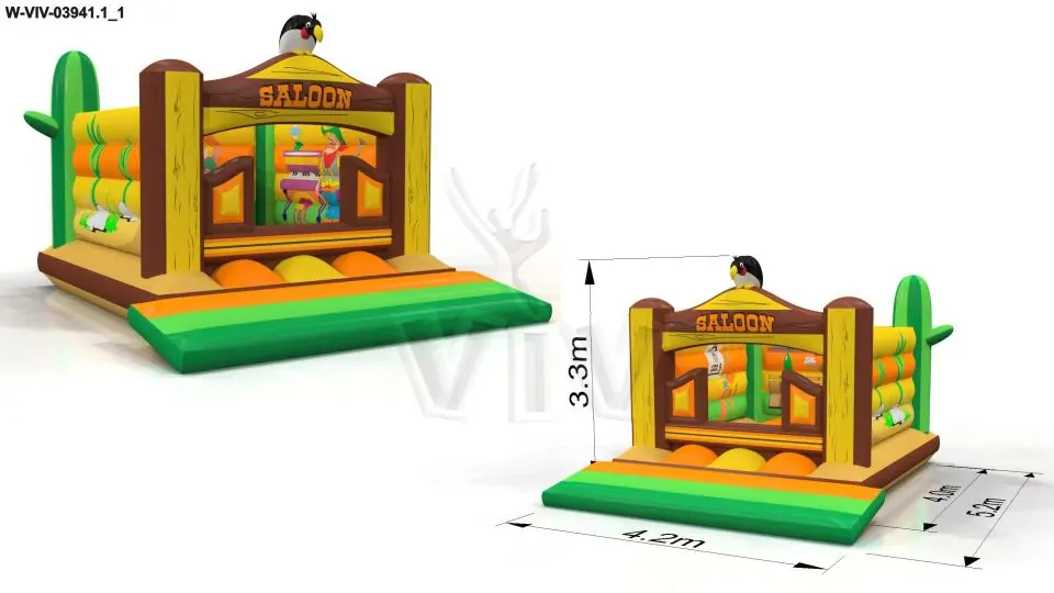 Bounce Western commercial inflatable bounce