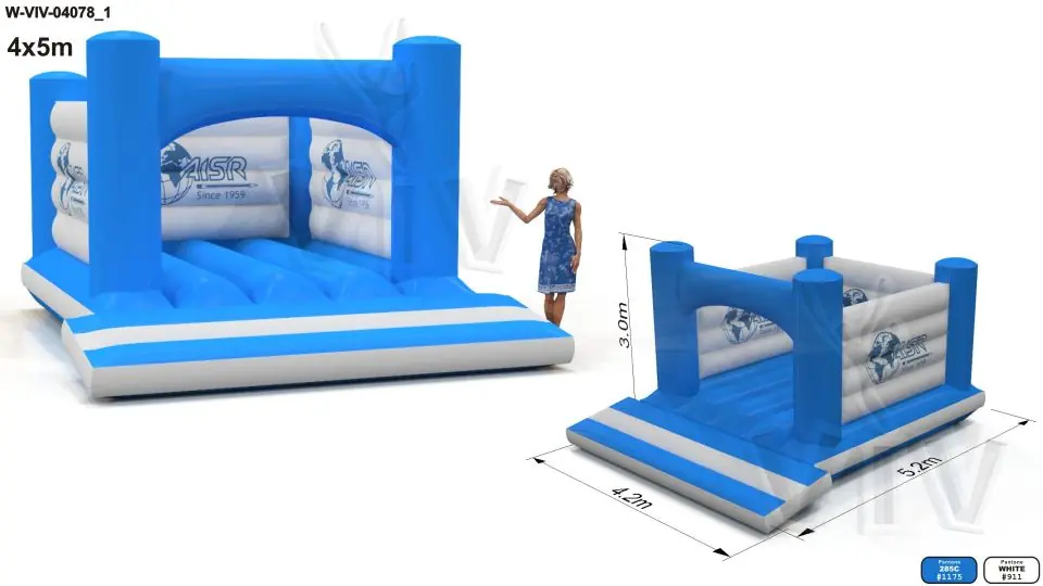Bounce with print 4 x 5 m commercial inflatable bounce