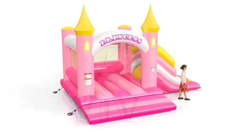 Bounce with slide Princess commercial inflatable bounce