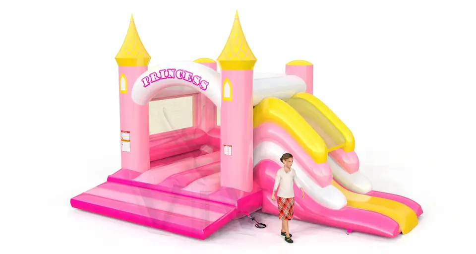 Bounce with slide Princess commercial inflatable bounce