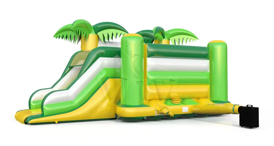 Bounce with slide Tropical Islands commercial inflatable bounce
