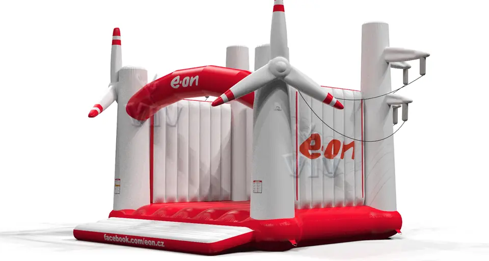 Bounce with windmills EON commercial inflatable bounce
