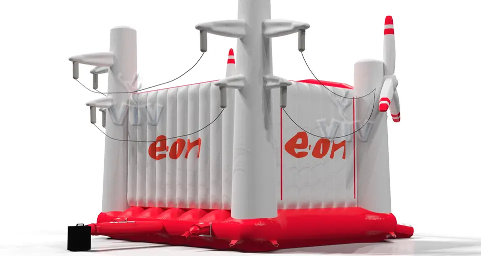 Bounce with windmills EON commercial inflatable bounce