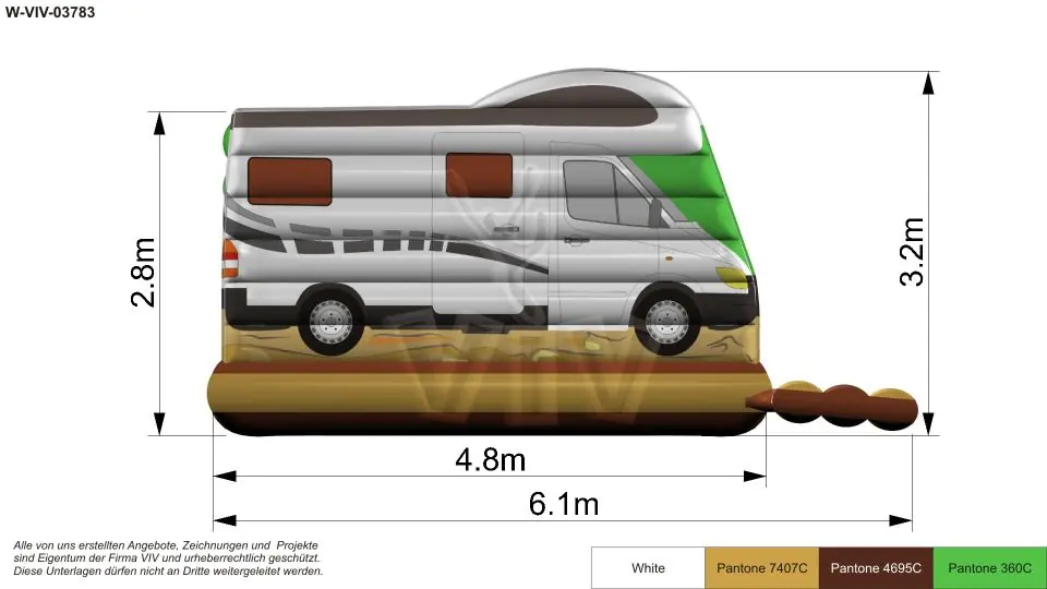 Bounce Wohnmobil commercial inflatable bounce