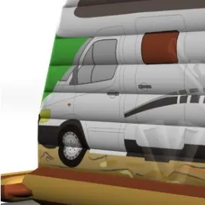 Bounce Wohnmobil commercial inflatable bounce