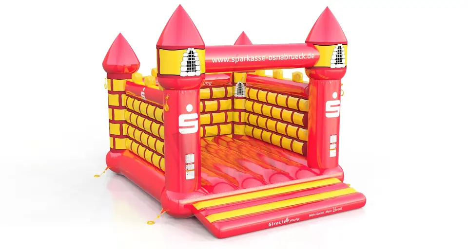 Bounce XL Merlin Sparkasse commercial inflatable bounce