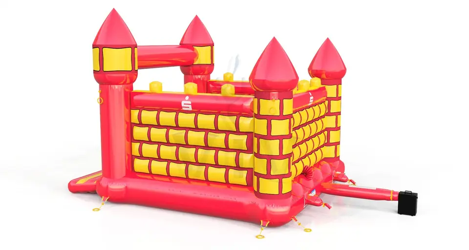 Bounce XL Merlin Sparkasse commercial inflatable bounce