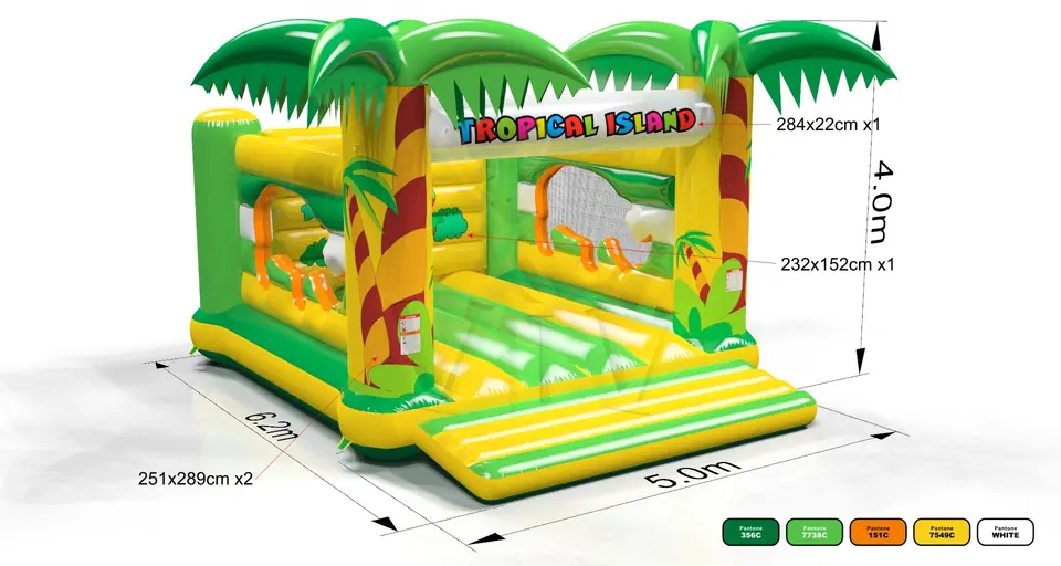 Bounce XL Tropical Islands commercial inflatable bounce