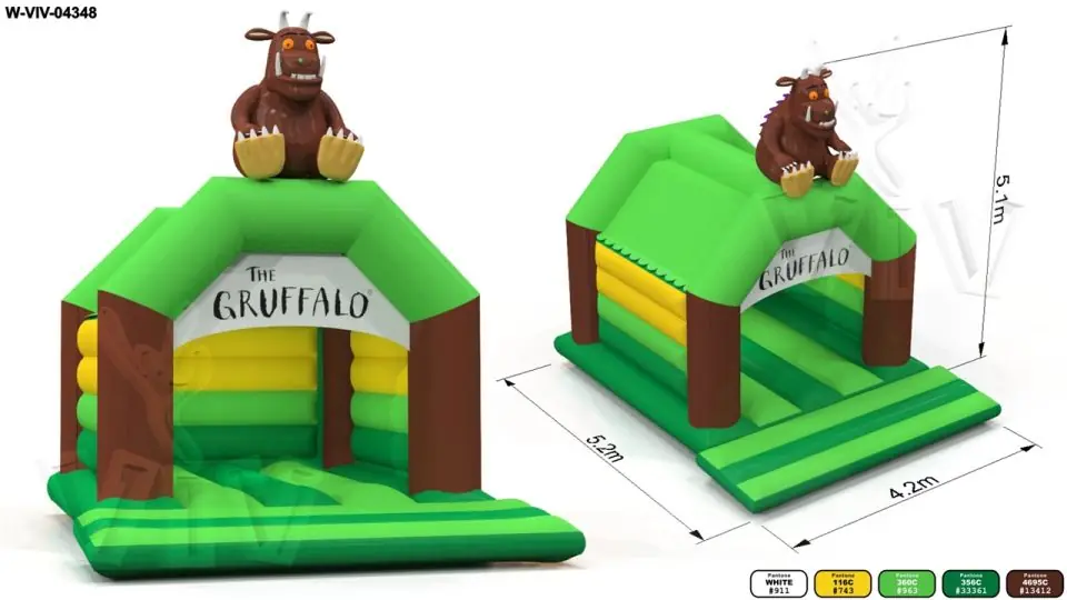 Bounces Gruffallo 5.2 x 4.2 m commercial inflatable bounce