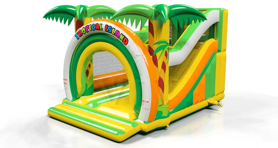 Combo Tropical Islands commercial inflatable bounce