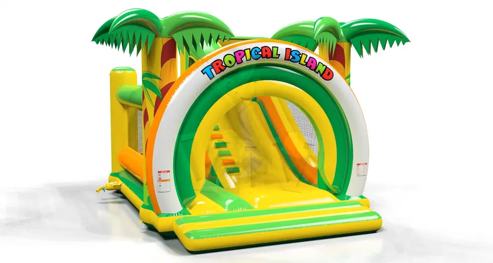 Combo Tropical Islands commercial inflatable bounce