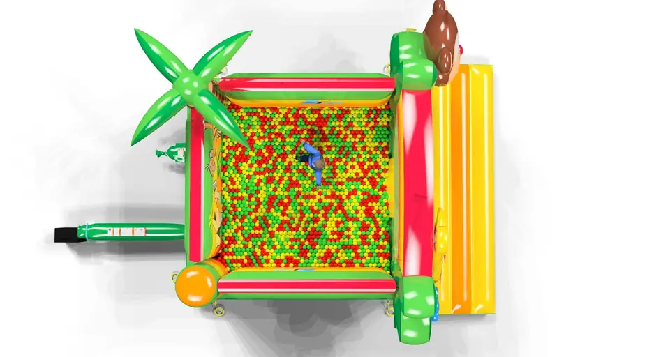 Dry Pool Jungle de Luxe commercial inflatable bounce