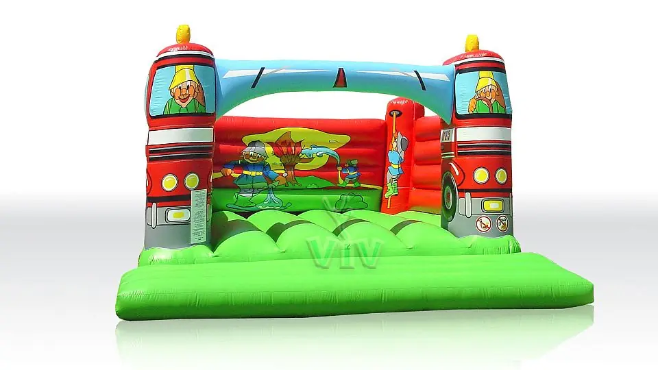 Fire truck 10 x 7 without roof commercial inflatable bounce